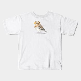 Snow Bunting Bird Kids T-Shirt